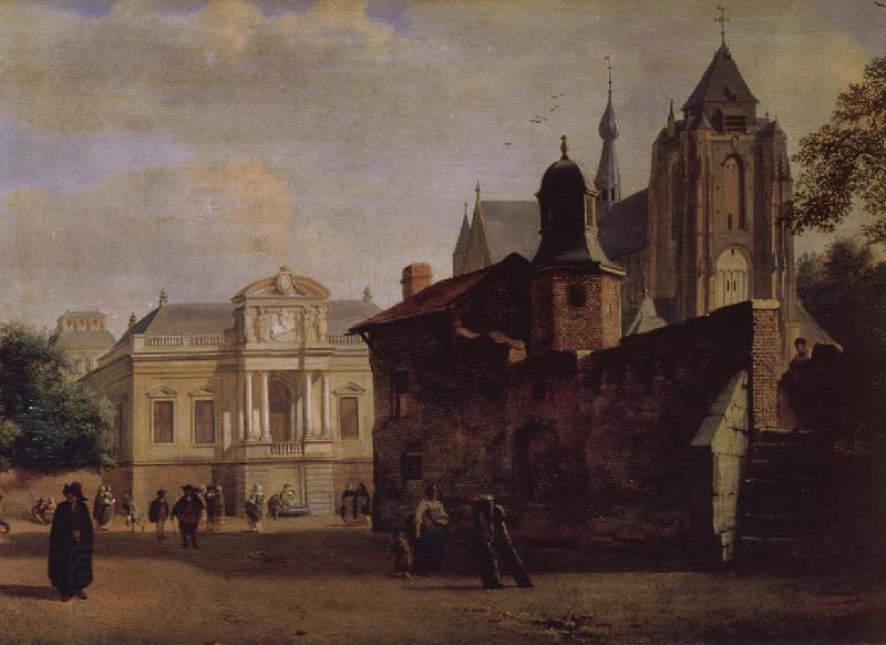 Jan van der Heyden Baroque palaces and the Cathedral oil painting picture
